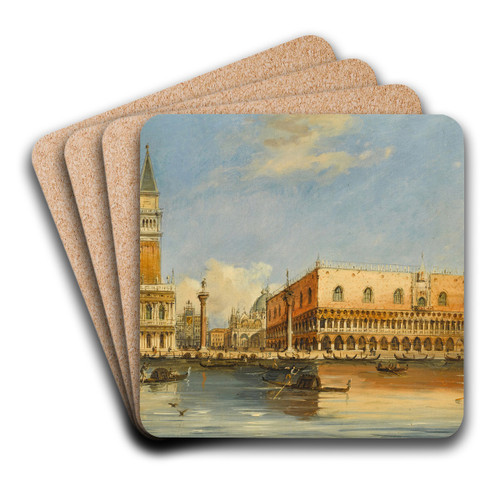Venetian View I by Carlo Grubacs Art Drink Coaster set