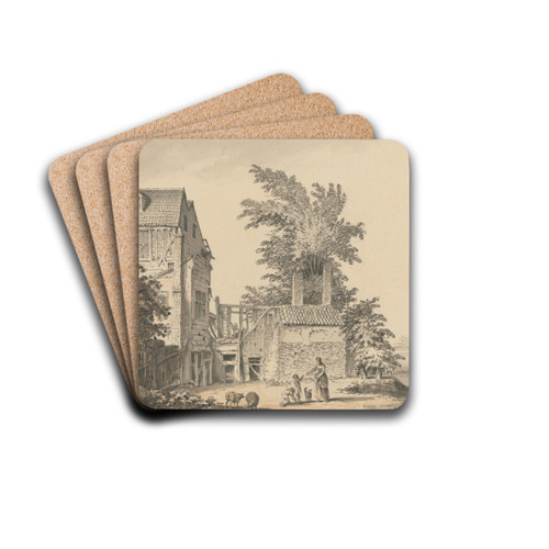 At Mortlake by Samuel Hieronymus Grimm Drink Coasters - set of 4