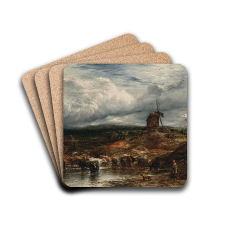 The windmill by John Linnell Drink Coasters - set of 4
