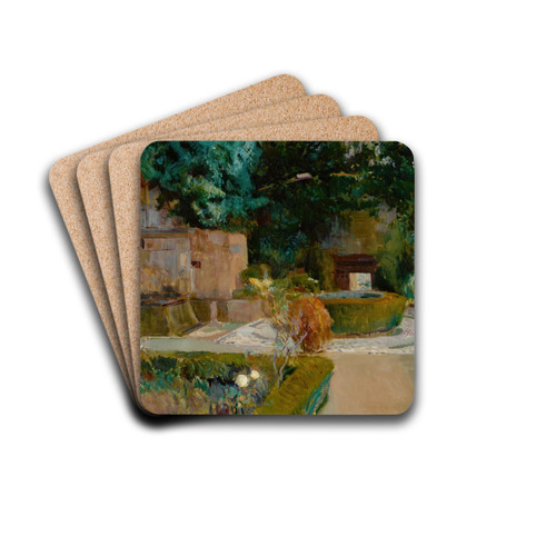 Jardn De Los Adarves, Alhambra, Granada by Joaqun Sorolla Art Drink Coaster set