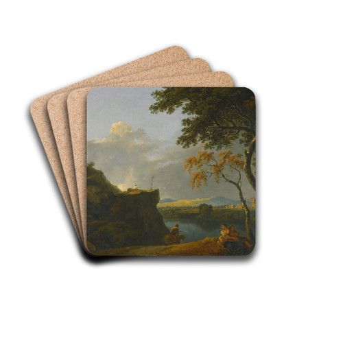 The White Monk by Richard Wilson Drink Coasters - set of 4 The White Monk by Richard Wilson Drink Coasters - set of 4