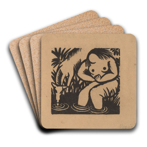 Woman at the Water by Maria Uhden Art Drink Coaster set