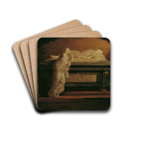 Das Grabmal Kaiser Leopolds II. von Franz Anton Zauner in der Augustinerkirche by Heinrich Friedrich Fger Drink Coasters - set of 4 Das Grabmal Kaiser Leopolds II. von Franz Anton Zauner in der Augustinerkirche by Heinrich Friedrich Fger Drink Coasters - set of 4