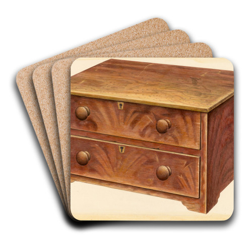 Bishop Hill - Chest by Wellington Blewett Art Drink Coaster set Bishop Hill - Chest by Wellington Blewett Art Drink Coaster set