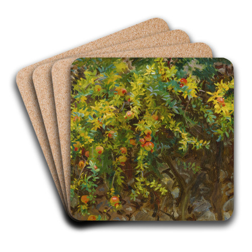 Pomegranates, Majorca by John Singer Sargent Art Drink Coaster set