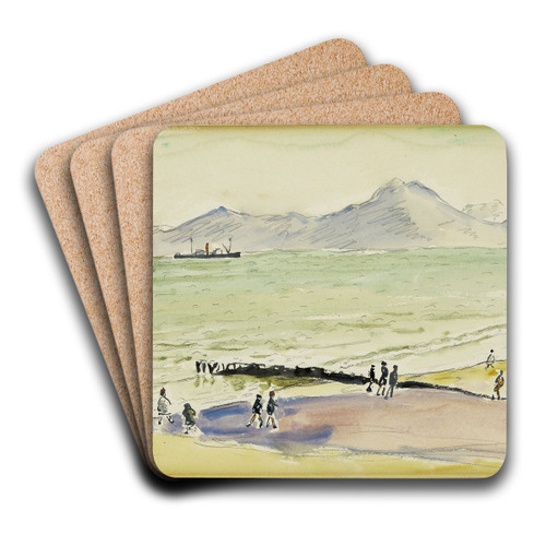 La digue  la Goulette by Albert Marquet Art Drink Coaster set