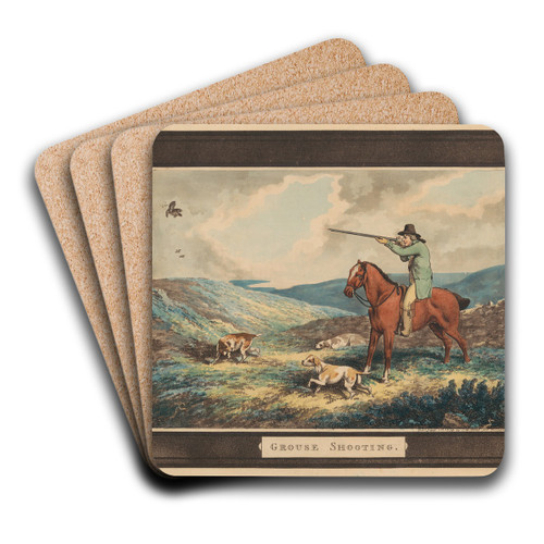 Grouse Shooting by Samuel Howitt Art Drink Coaster set