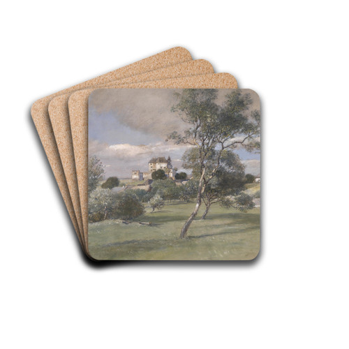 Schlo Albrechtsberg by Rudolf Ribarz Drink Coasters - set of 4