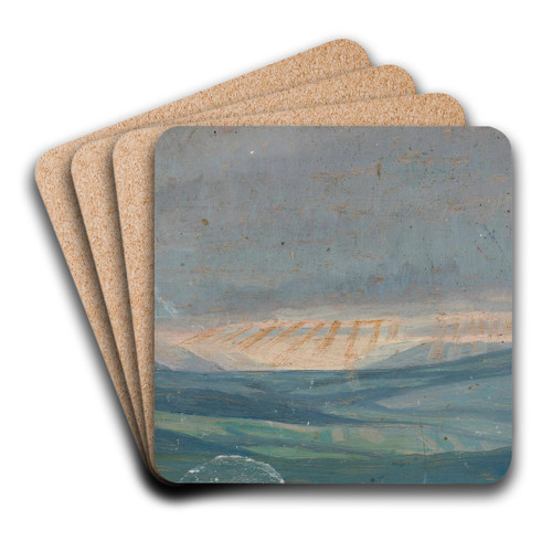 Fields by Jan Rembowski Art Drink Coaster set