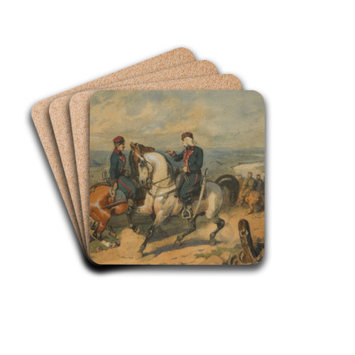 Mohort by Juliusz Kossak Drink Coasters - set of 4 Mohort by Juliusz Kossak Drink Coasters - set of 4
