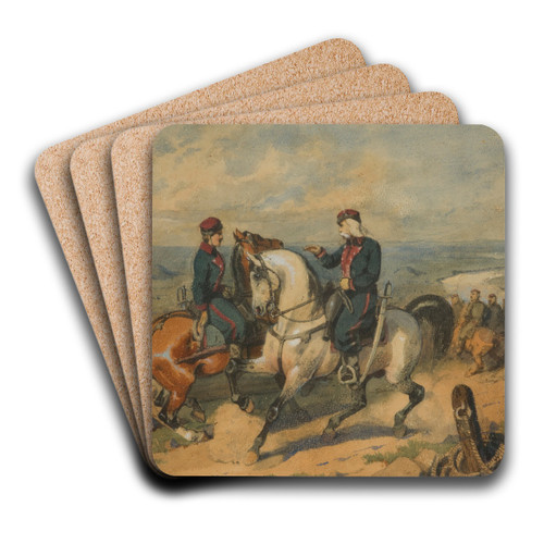 Mohort by Juliusz Kossak Art Drink Coaster set Mohort by Juliusz Kossak Art Drink Coaster set