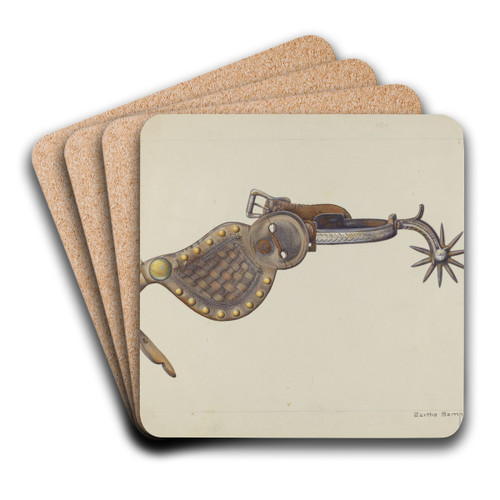 Spur by Bertha Semple Art Drink Coaster set