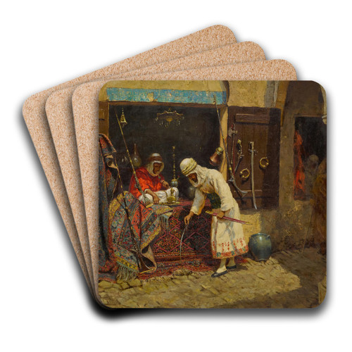 Inspecting the Sword by Addison Thomas Millar Art Drink Coaster set