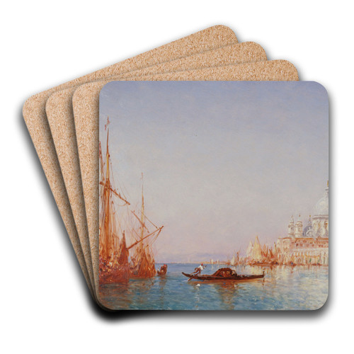 Venise, La Salute. Effet De Matin by Flix Ziem Art Drink Coaster set