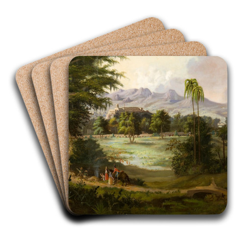 Chapultpec Castle by Robert S. Duncanson Art Drink Coaster set