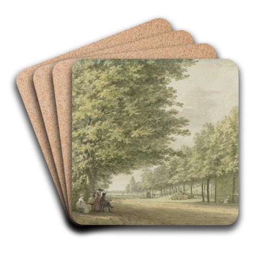 Gezicht in de tuinen van de buitenplaats Zandbergen by Hermanus Numan Art Drink Coaster set