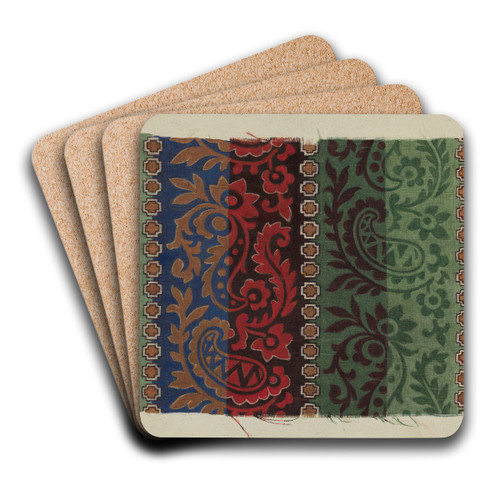 Printed Textile by Lucille Lacoursiere Art Drink Coaster set