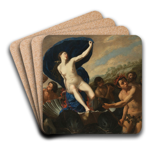 The Triumph of Galatea by Artemisia Gentileschi Art Drink Coaster set