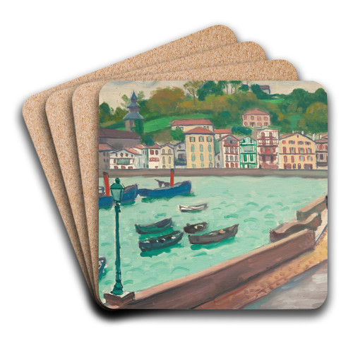 Vue de Ciboure by Albert Marquet Art Drink Coaster set