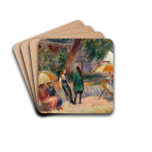 Beach with Figures, Bellport by William James Glackens Drink Coasters - set of 4