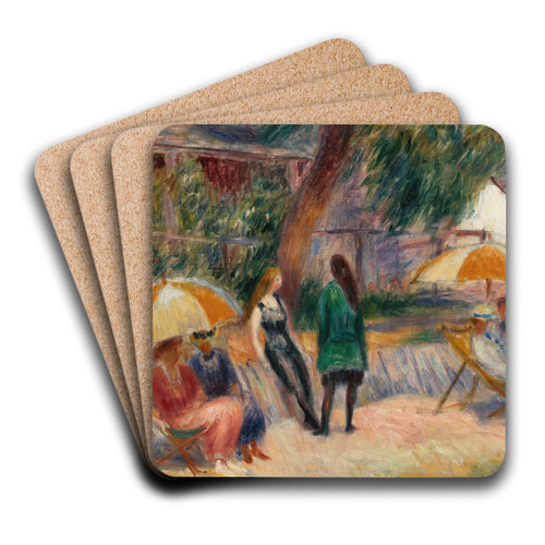 Beach with Figures, Bellport by William James Glackens Art Drink Coaster set