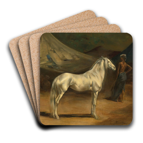 Le Campement Arabe by Eugne Fromentin Art Drink Coaster set
