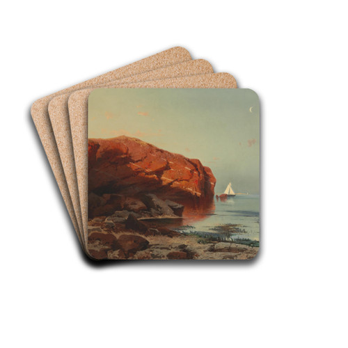 Motiv aus Helgoland by August Schaeffer von Wienwald Drink Coasters - set of 4 Motiv aus Helgoland by August Schaeffer von Wienwald Drink Coasters - set of 4