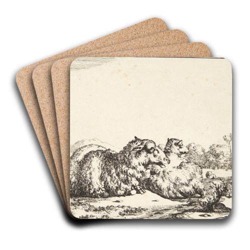 To liggende fr by Marcus de Bye Art Drink Coaster set