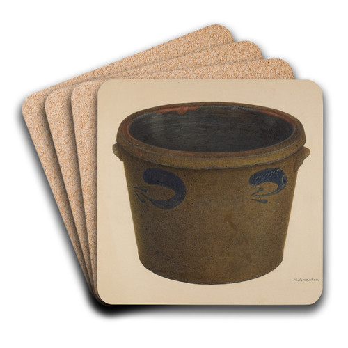 Crock by Nicholas Amantea Art Drink Coaster set