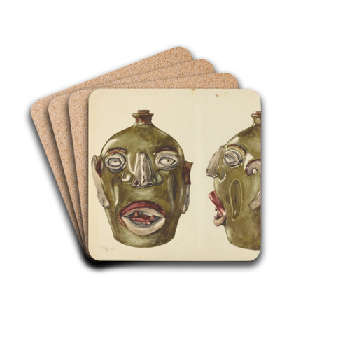 Jug by Yolande Delasser Drink Coasters - set of 4 Jug by Yolande Delasser Drink Coasters - set of 4