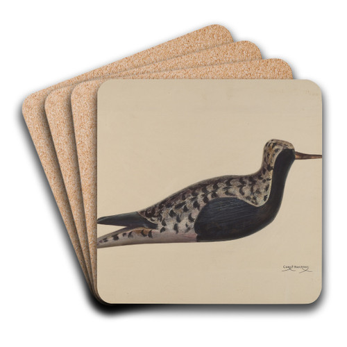 Wooden Decoy by Chris Makrenos Art Drink Coaster set