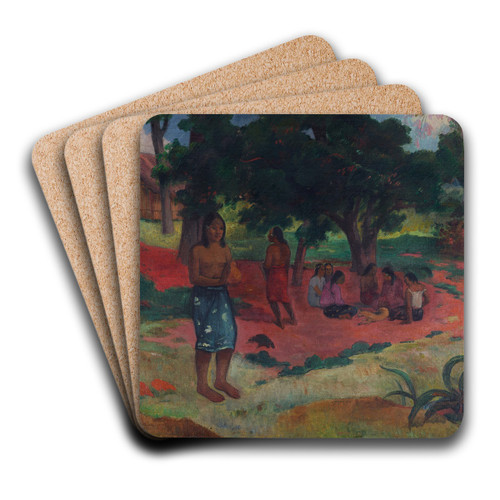 Parau Parau (WhisperedWords) by Paul Gauguin Art Drink Coaster set