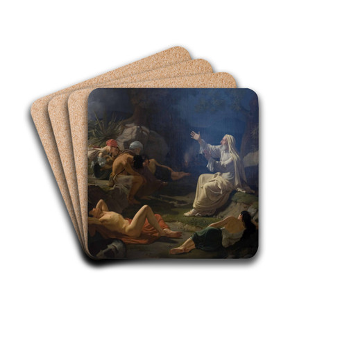The Vision of the Prophet Ezekiel by Ditlev Blunck Drink Coasters - set of 4