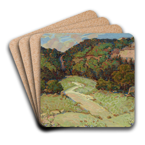 Abandoned Trail by Edward G. Eisenlohr Art Drink Coaster set