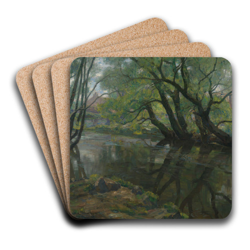 Weeping Willows by Thorolf Holmboe Art Drink Coaster set
