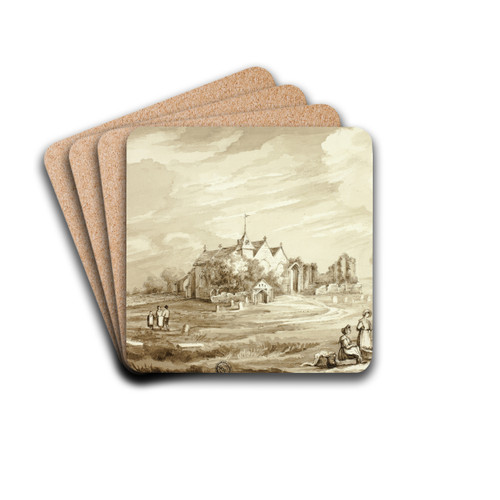 Winchelsea Church by Elizabeth Murray Drink Coasters - set of 4
