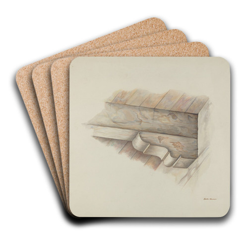Corbel by Edith Towner Art Drink Coaster set