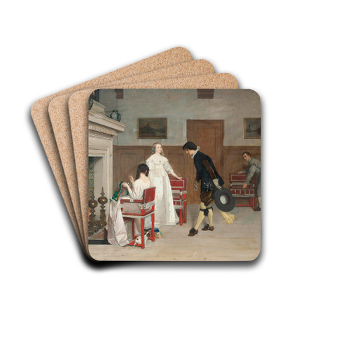The introduction by Florent Willems Drink Coasters - set of 4 The introduction by Florent Willems Drink Coasters - set of 4