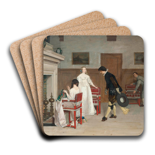 The introduction by Florent Willems Art Drink Coaster set