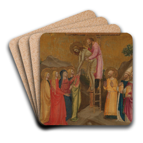 Descent from the Cross by Stefano Di Vanni Art Drink Coaster set