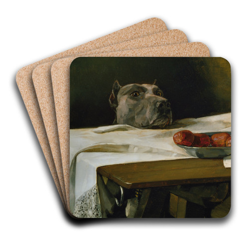 Caesar am Rubicon by Wilhelm Trbner Art Drink Coaster set