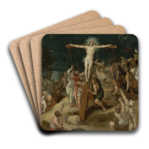 Elevation of the Cross by Christoph Schwarz Art Drink Coaster set