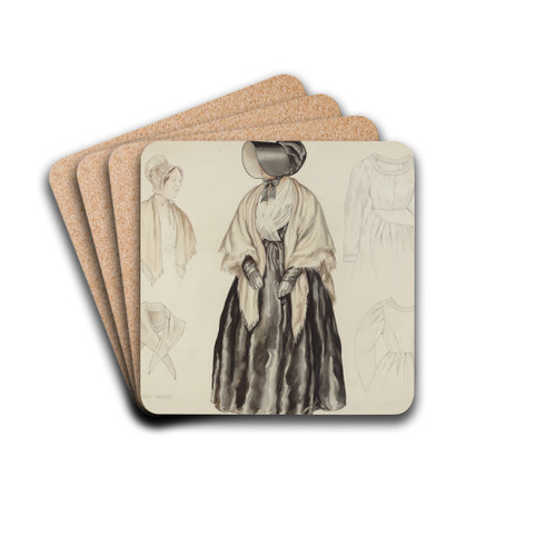 Shaker Dress by Lillian Causey Drink Coasters - set of 4