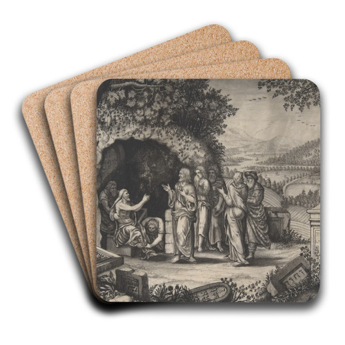 The Raising of Lazarus by Matthias Deigle Art Drink Coaster set The Raising of Lazarus by Matthias Deigle Art Drink Coaster set