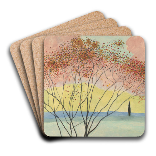 Landschap met bomen op voorplan by Lon Spilliaert Art Drink Coaster set Landschap met bomen op voorplan by Lon Spilliaert Art Drink Coaster set