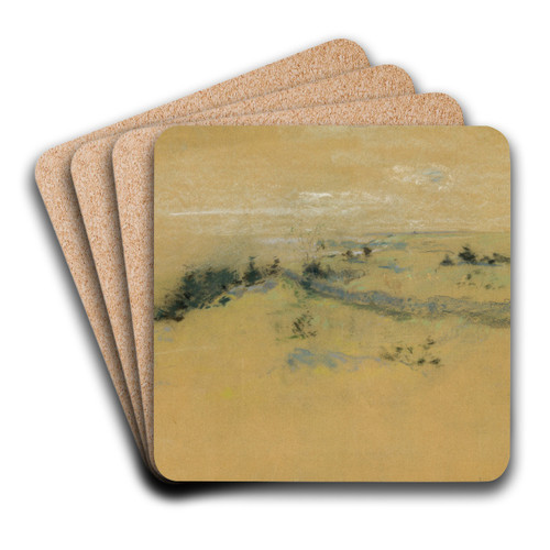 Landscape by John Henry Twachtman Art Drink Coaster set