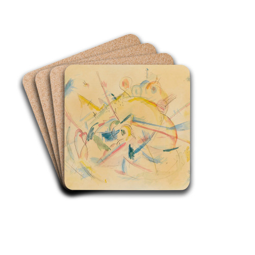 Ohne Titel (Untitled) by Wassily Kandinsky Drink Coasters - set of 4