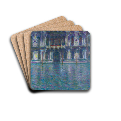 Le Palais Contarini by Claude Monet Drink Coasters - set of 4