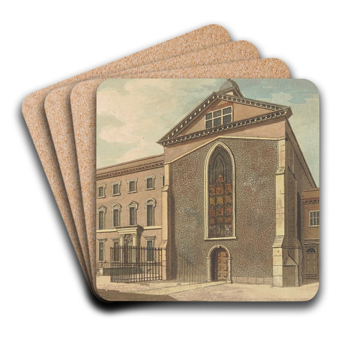 Rolls Chapel by Samuel Ireland Art Drink Coaster set