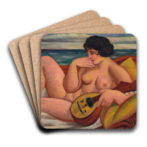 The Sonata by Mark Gertler Art Drink Coaster set The Sonata by Mark Gertler Art Drink Coaster set